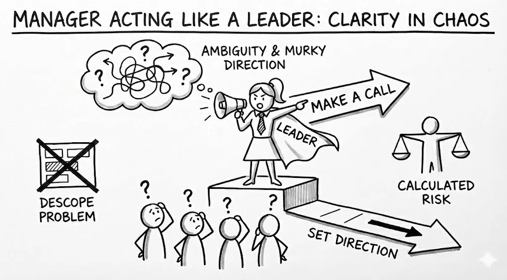 Acting like a leader